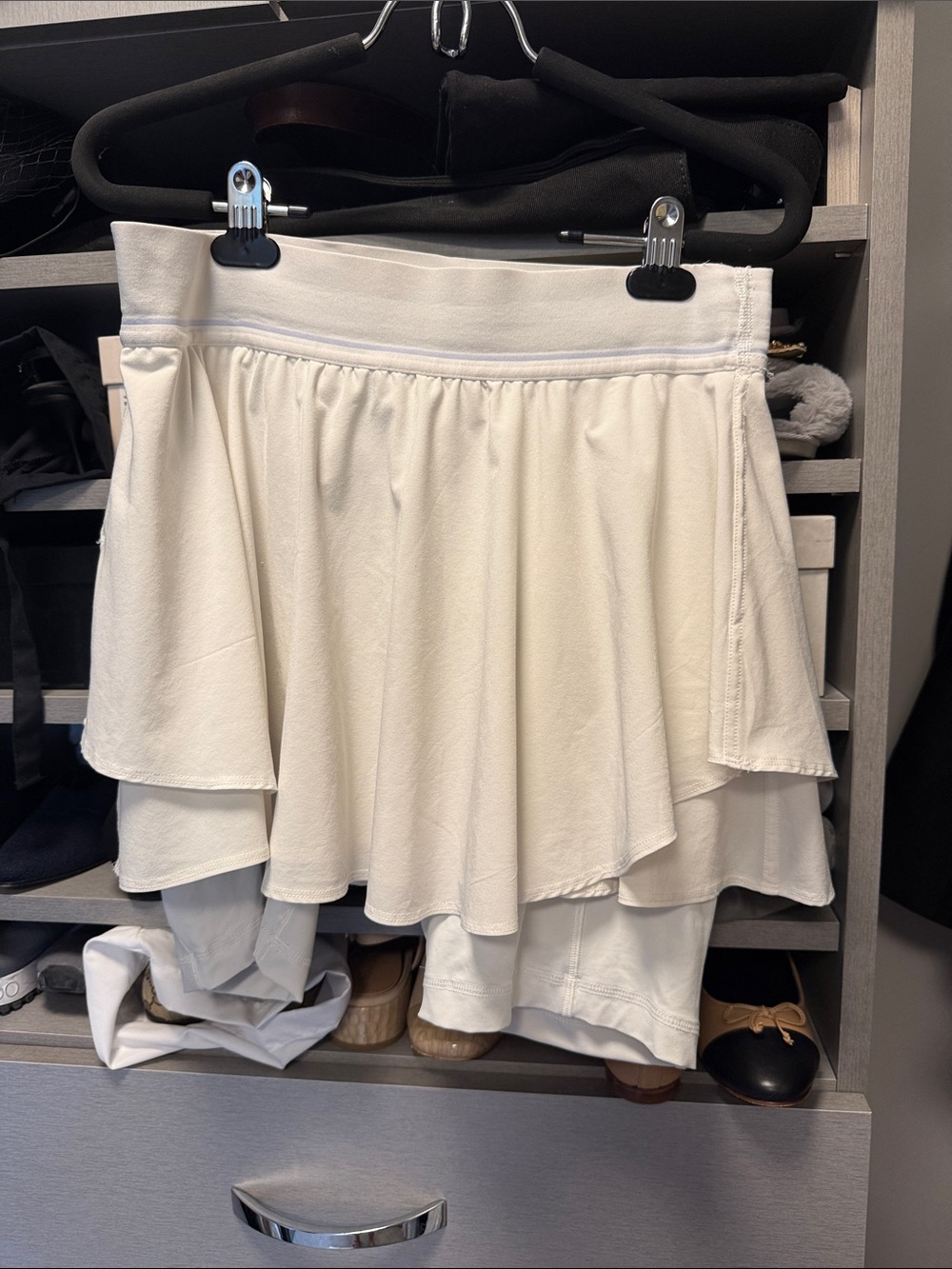 Lululemon 8 White Layered Flounce Skirt